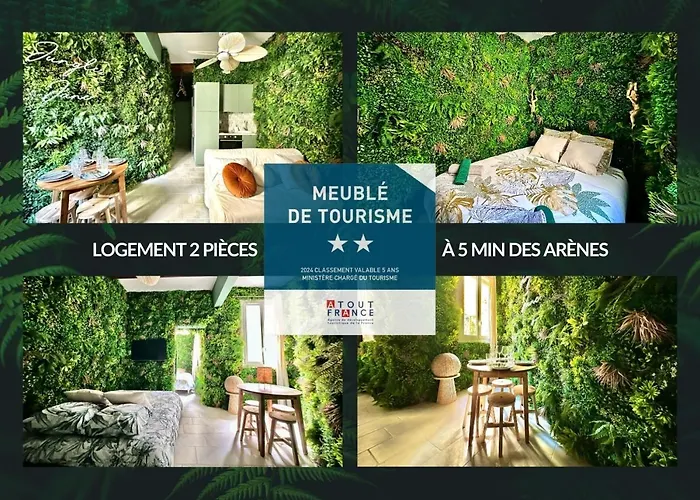 Logement Insolite Classe - Nimes Arenes - Parking
